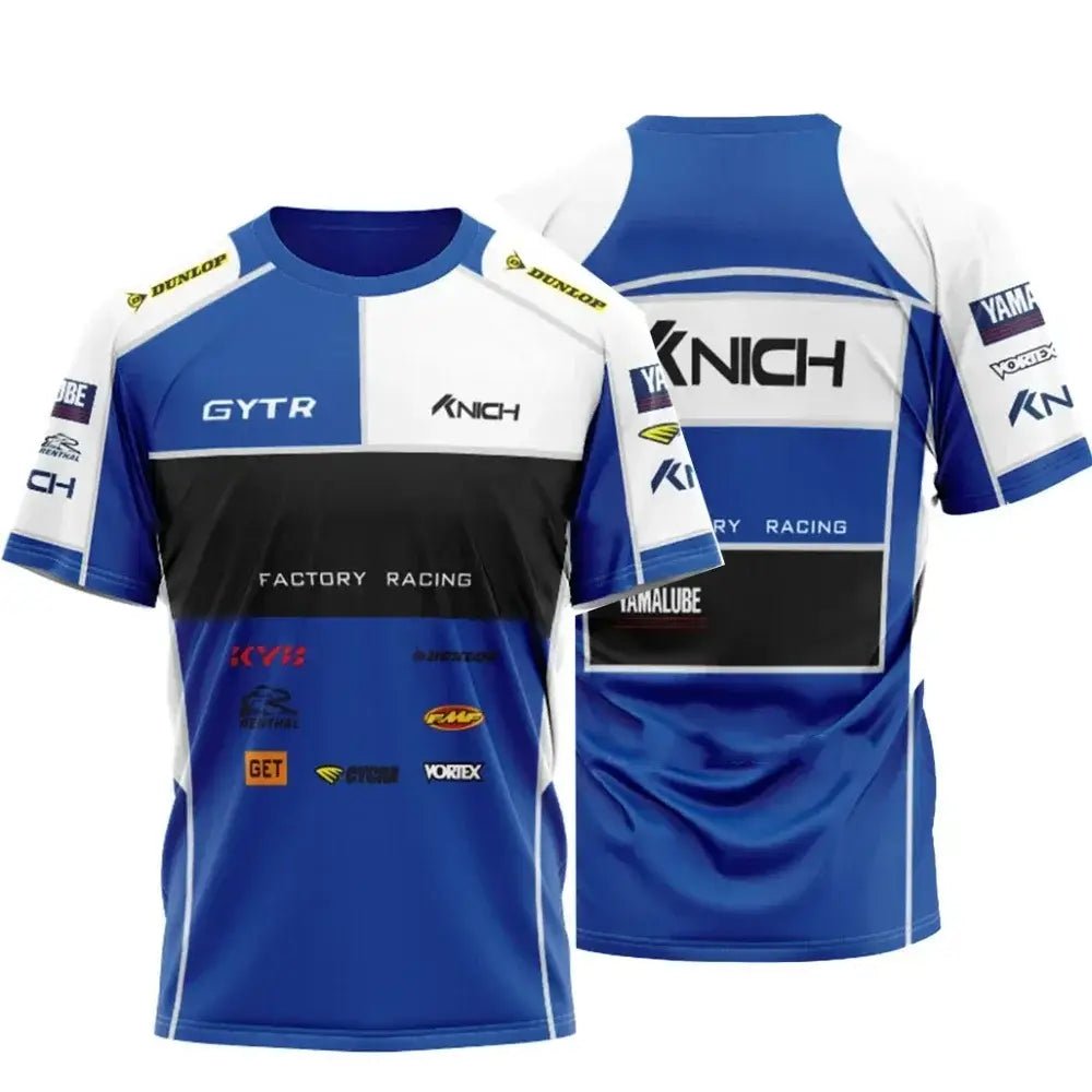New Dominant Men 3D Printed Team Motorcycle Superbike Off-road T-shirt Men's Quick Dry Breathable Crewneck Jersey - Pendo Store