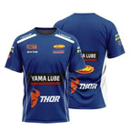 New Dominant Men 3D Printed Team Motorcycle Superbike Off-road T-shirt Men's Quick Dry Breathable Crewneck Jersey - Pendo Store