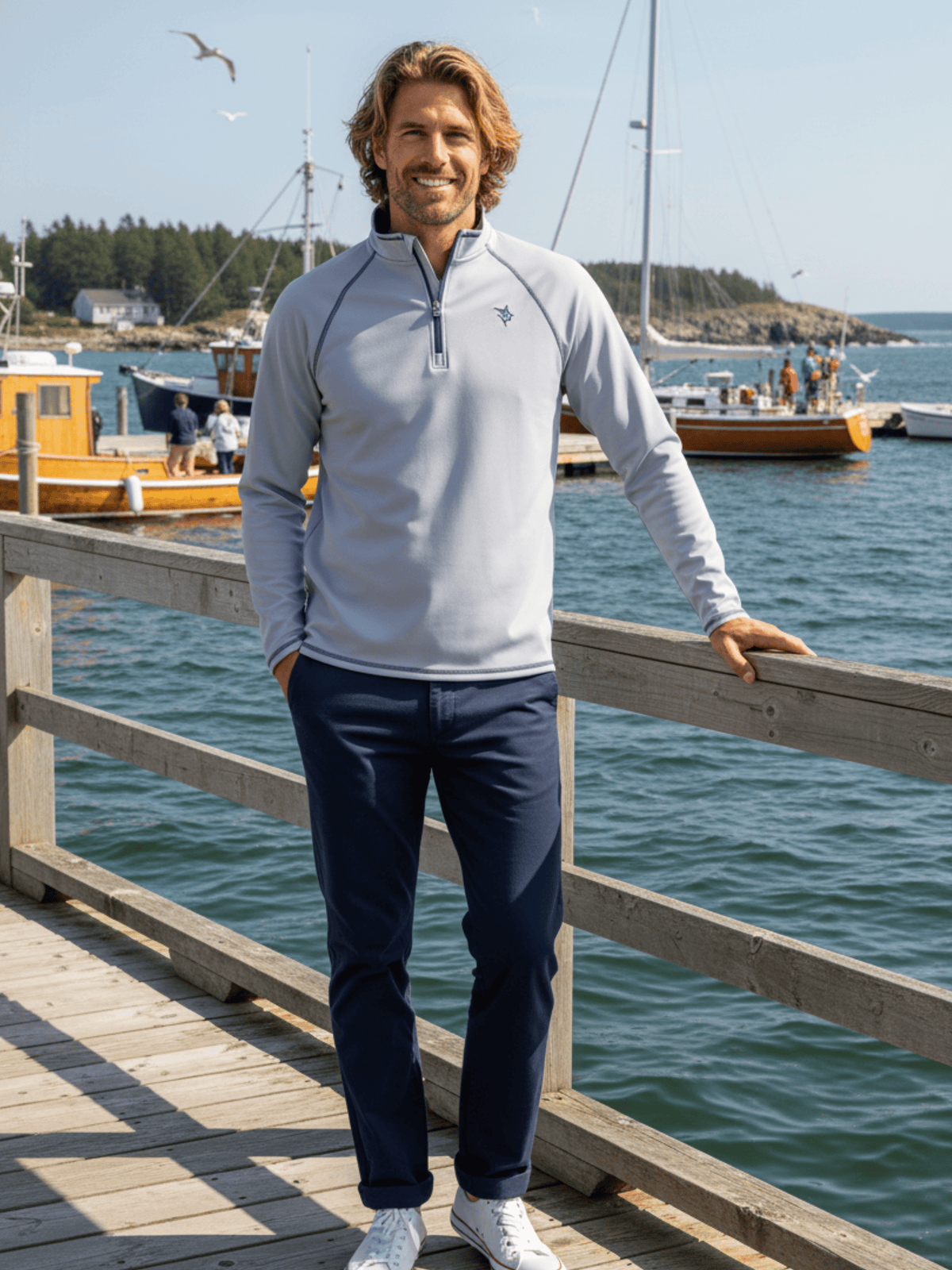 New Harbor Quarter Zip Pullover - Pendo Store
