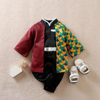 Newborn Baby Anime Cape Style Children Long Sleeve Cotton Bodysuit, Cute Kids Boys Girls Romper - Pendo Store