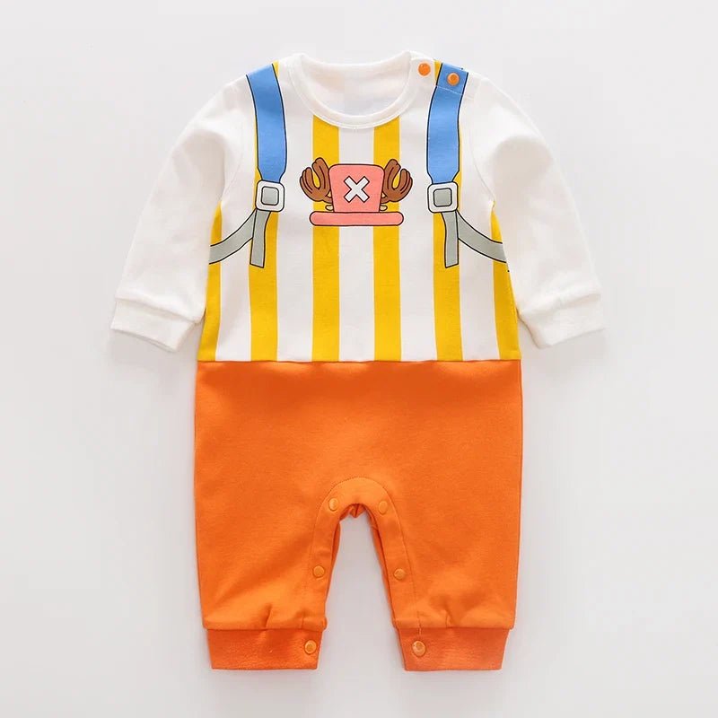 Newborn Baby Anime Cape Style Children Long Sleeve Cotton Bodysuit, Cute Kids Boys Girls Romper - Pendo Store