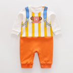 Newborn Baby Anime Cape Style Children Long Sleeve Cotton Bodysuit, Cute Kids Boys Girls Romper - Pendo Store