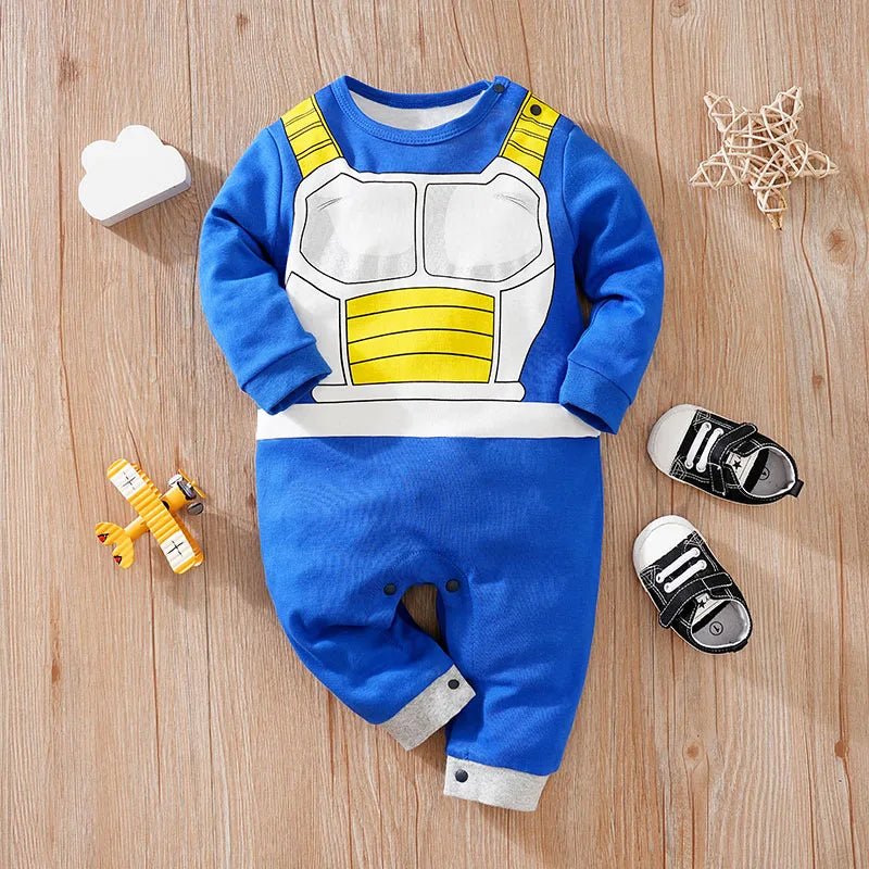 Newborn Baby Anime Cape Style Children Long Sleeve Cotton Bodysuit, Cute Kids Boys Girls Romper - Pendo Store