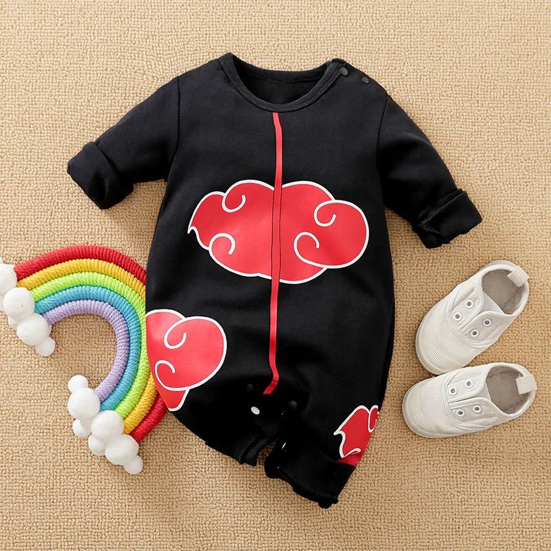 Newborn Baby Anime Cape Style Children Long Sleeve Cotton Bodysuit, Cute Kids Boys Girls Romper - Pendo Store