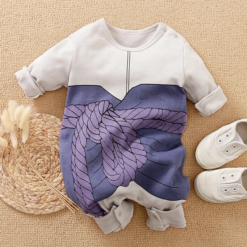 Newborn Baby Anime Cape Style Children Long Sleeve Cotton Bodysuit, Cute Kids Boys Girls Romper - Pendo Store