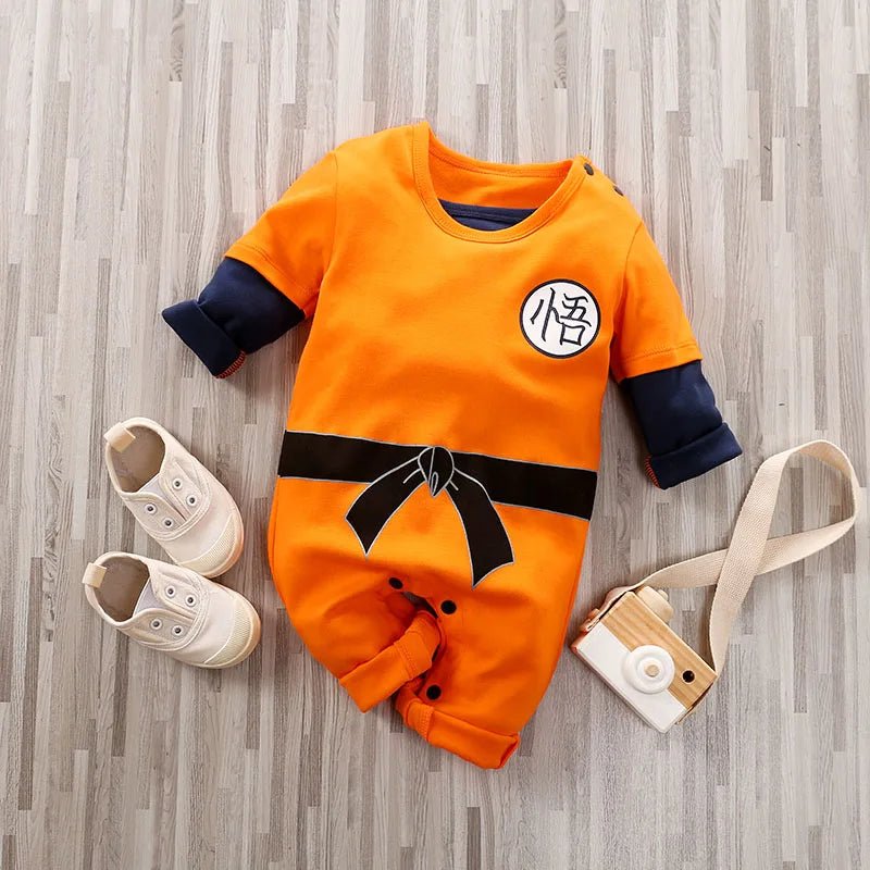 Newborn Baby Anime Cape Style Children Long Sleeve Cotton Bodysuit, Cute Kids Boys Girls Romper - Pendo Store