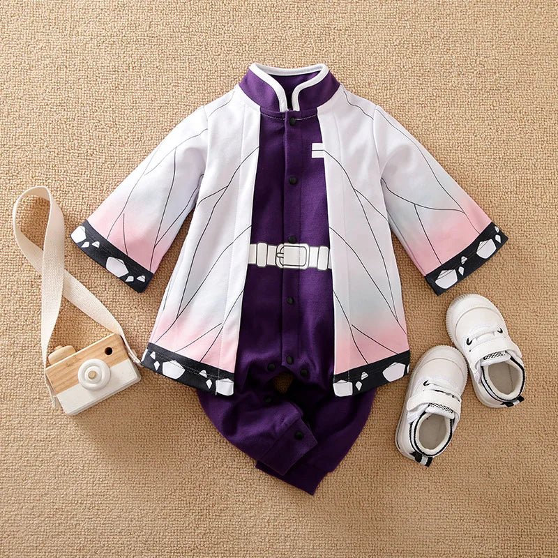 Newborn Baby Anime Cape Style Children Long Sleeve Cotton Bodysuit, Cute Kids Boys Girls Romper - Pendo Store