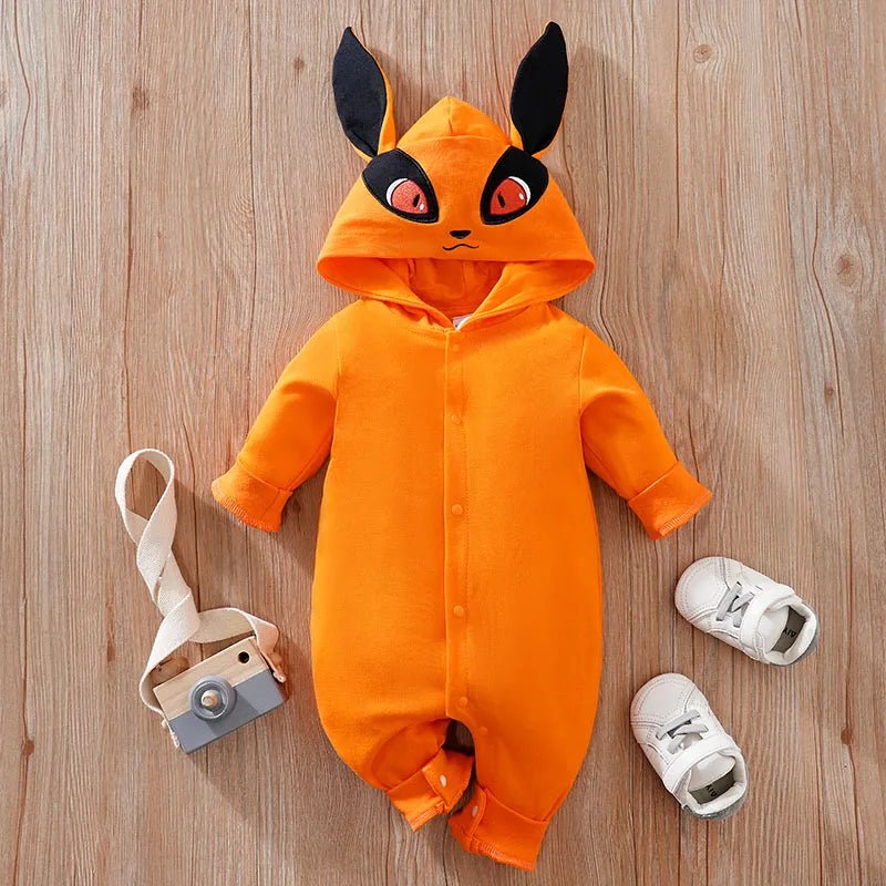 Newborn Baby Anime Cape Style Children Long Sleeve Cotton Bodysuit, Cute Kids Boys Girls Romper - Pendo Store
