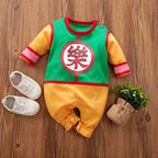 Newborn Baby Anime Cape Style Children Long Sleeve Cotton Bodysuit, Cute Kids Boys Girls Romper - Pendo Store