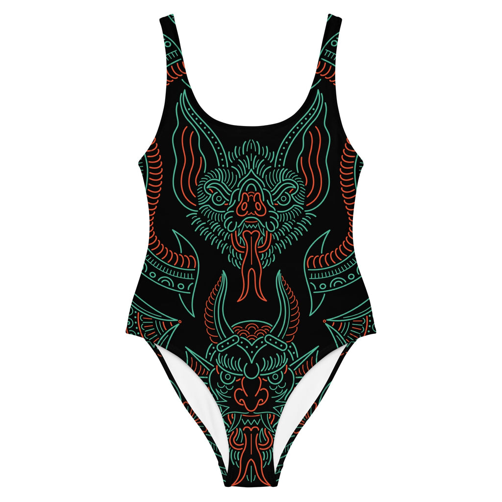 Nightmare Tattoo One-Piece Swimsuit - Pendo Store