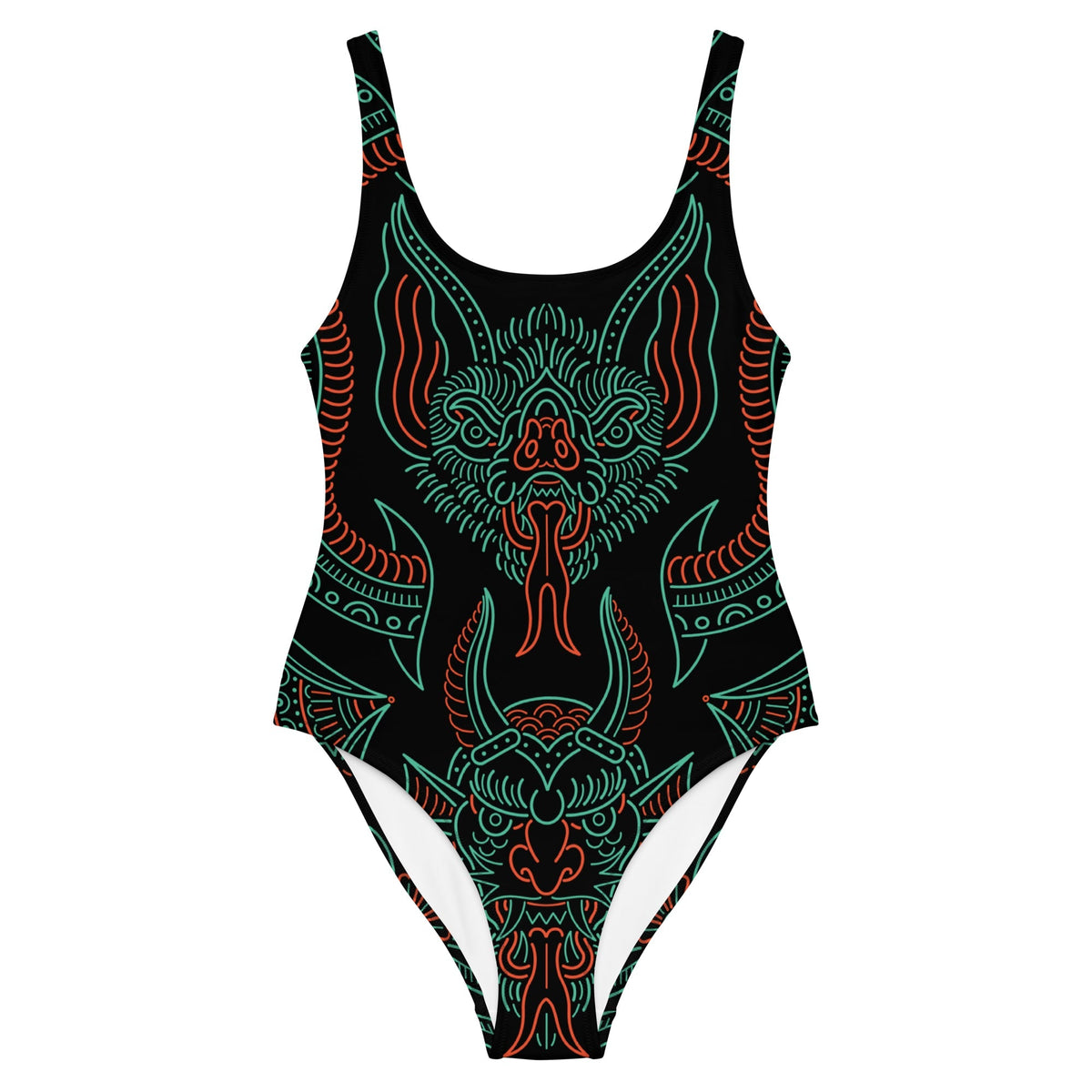 Nightmare Tattoo One-Piece Swimsuit - Pendo Store