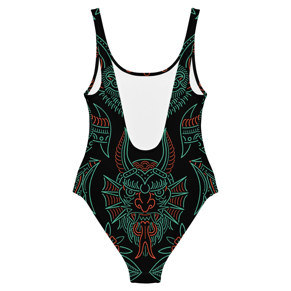 Nightmare Tattoo One-Piece Swimsuit - Pendo Store