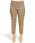 Krazy Larry P507 Pull on Pant - Taupe Ivory Cubes