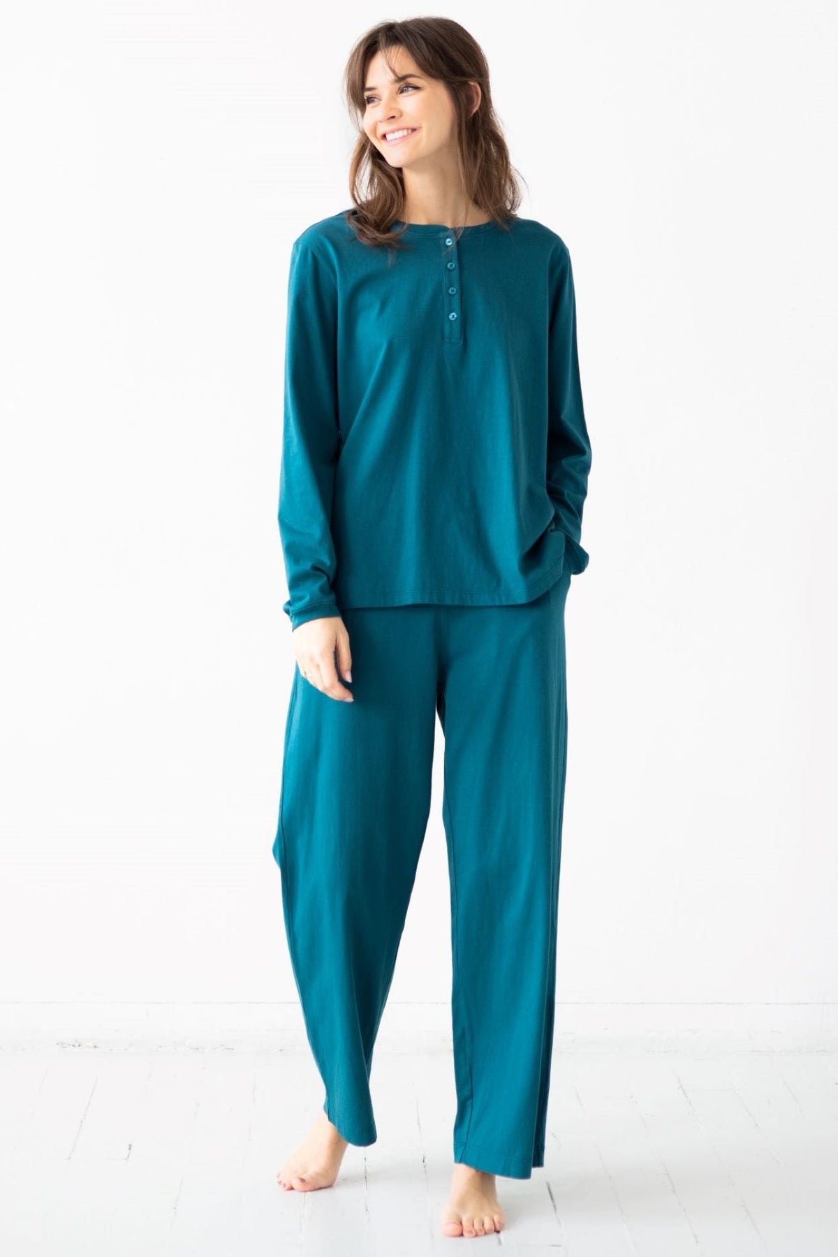 Pima Cotton Straight Leg Pants - Pendo Store