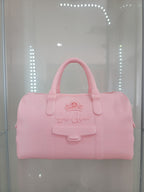 Pink Duffel Makeup Brush Holder