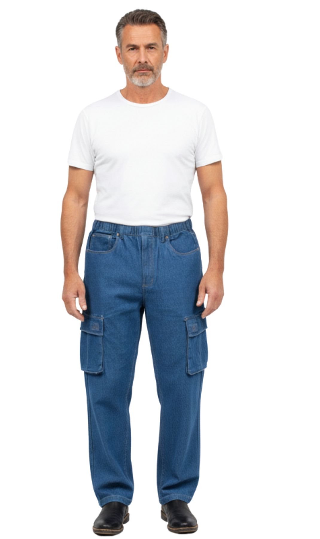 Pull-On Cargo Pocket Jeans - Pendo Store
