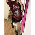 Harajuku Punk Cat Print T-Shirt