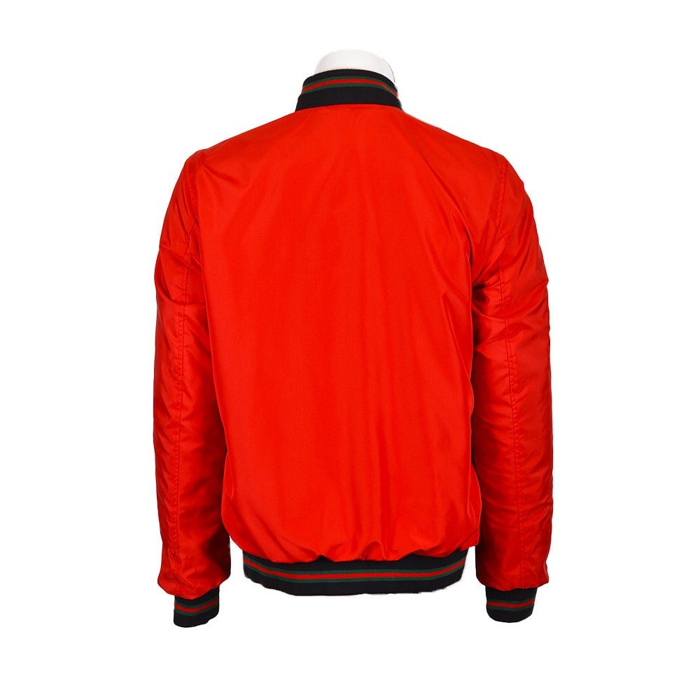 Red Moto Style Leather Jacket - Pendo Store