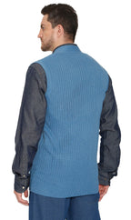 Rib Knit Button Front Sweater Vest - Pendo Store