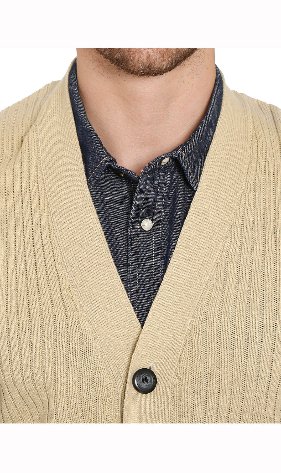 Rib Knit Button Front Sweater Vest - Pendo Store