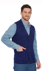 Rib Knit Button Front Sweater Vest - Pendo Store