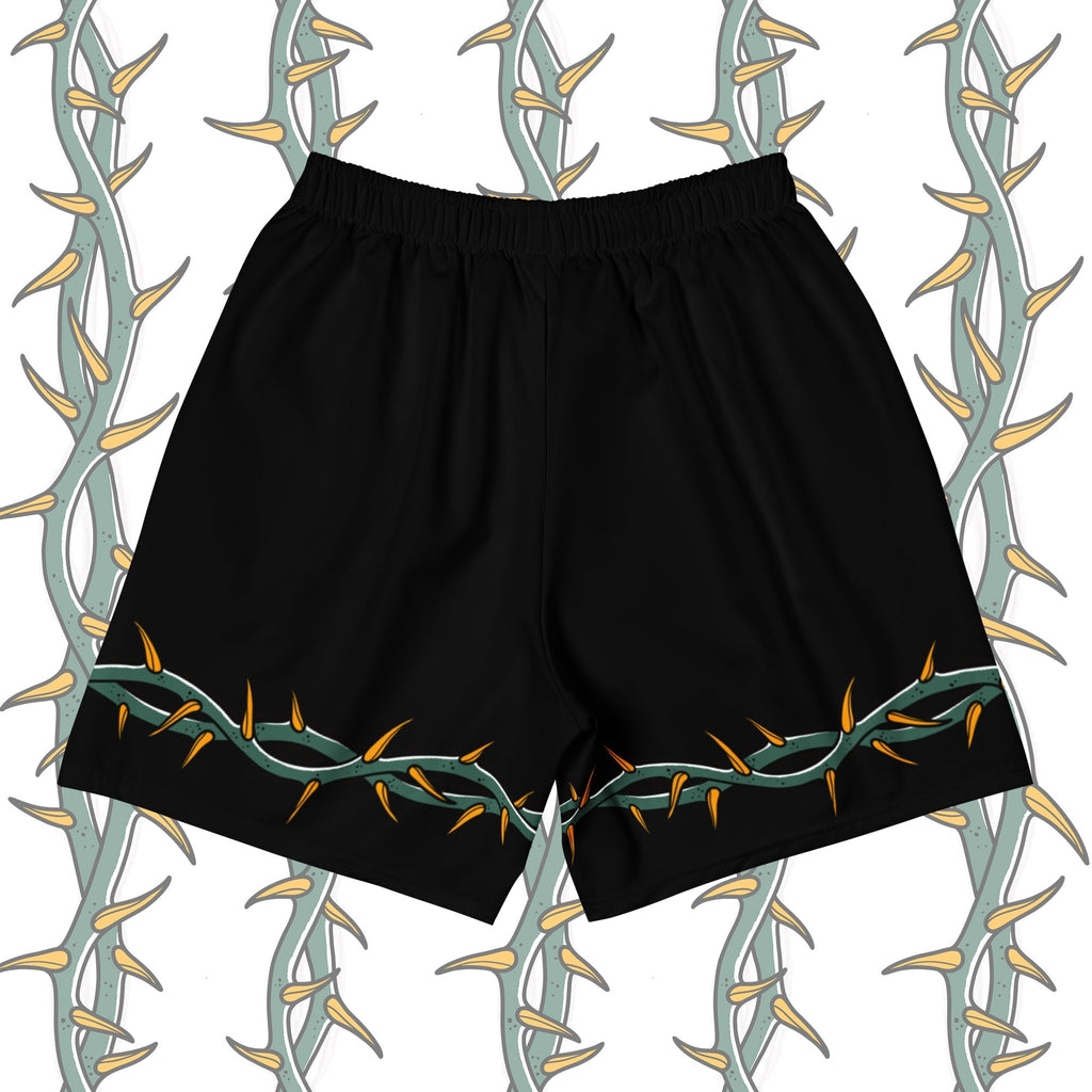 Ring of Thorns Men’s Gym Shorts – Tattoo-Inspired Activewear - Pendo Store