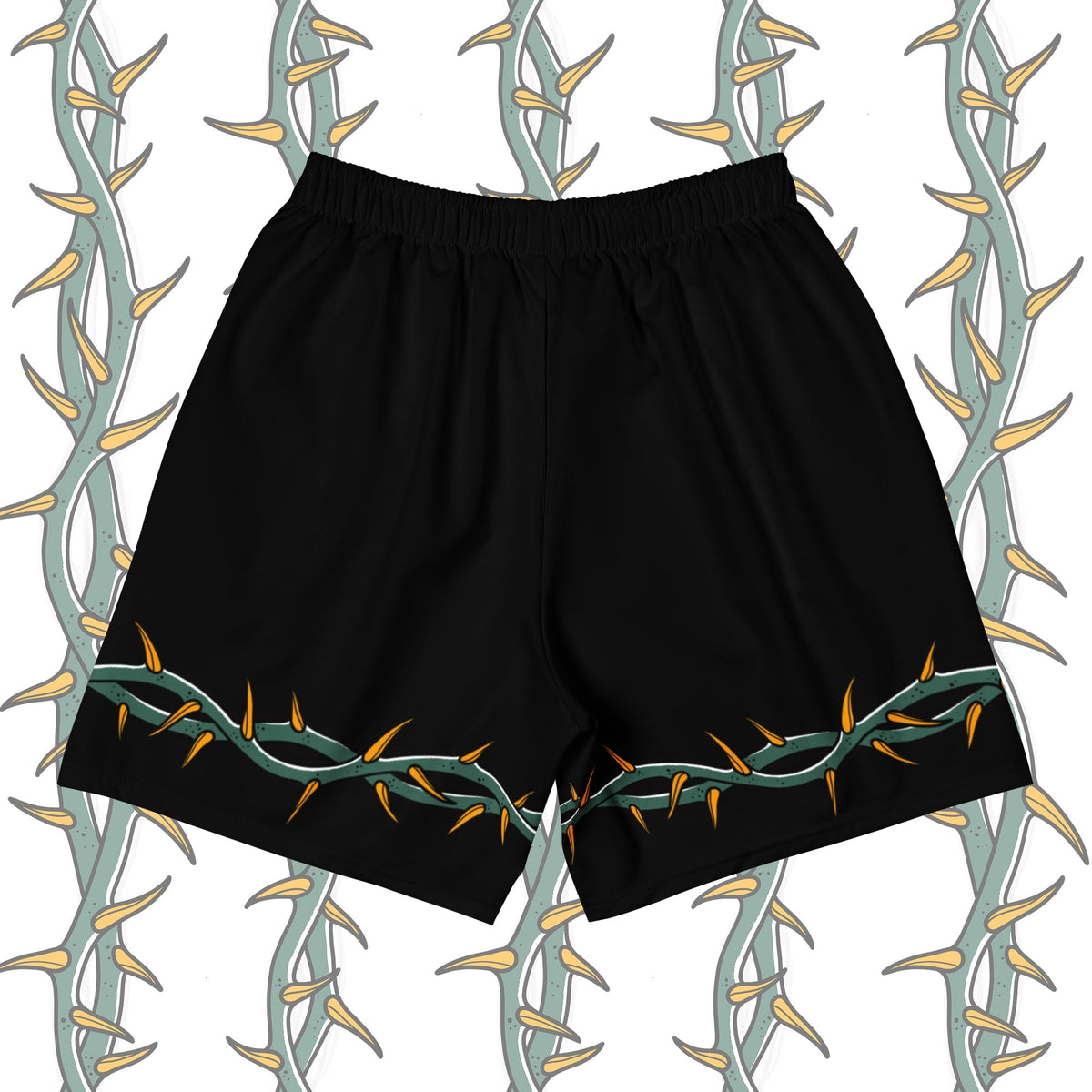 Ring of Thorns Men’s Gym Shorts – Tattoo-Inspired Activewear - Pendo Store