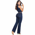 Dark Blue Denim Jumpsuit