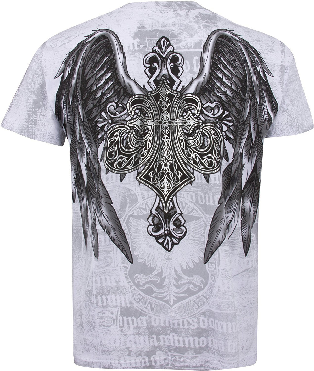 Royalty Metallic Silver Short Sleeve Crew Neck Cotton Mens Fashion T-Shirt - Pendo Store