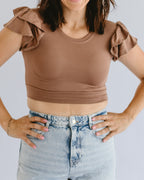 Ruffle Sleeve Halftee - Pendo Store