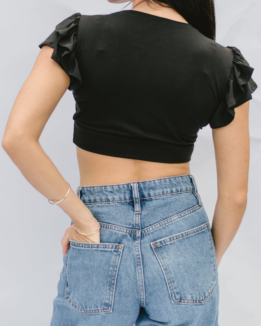 Ruffle Sleeve Halftee - Pendo Store