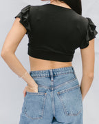 Ruffle Sleeve Halftee - Pendo Store