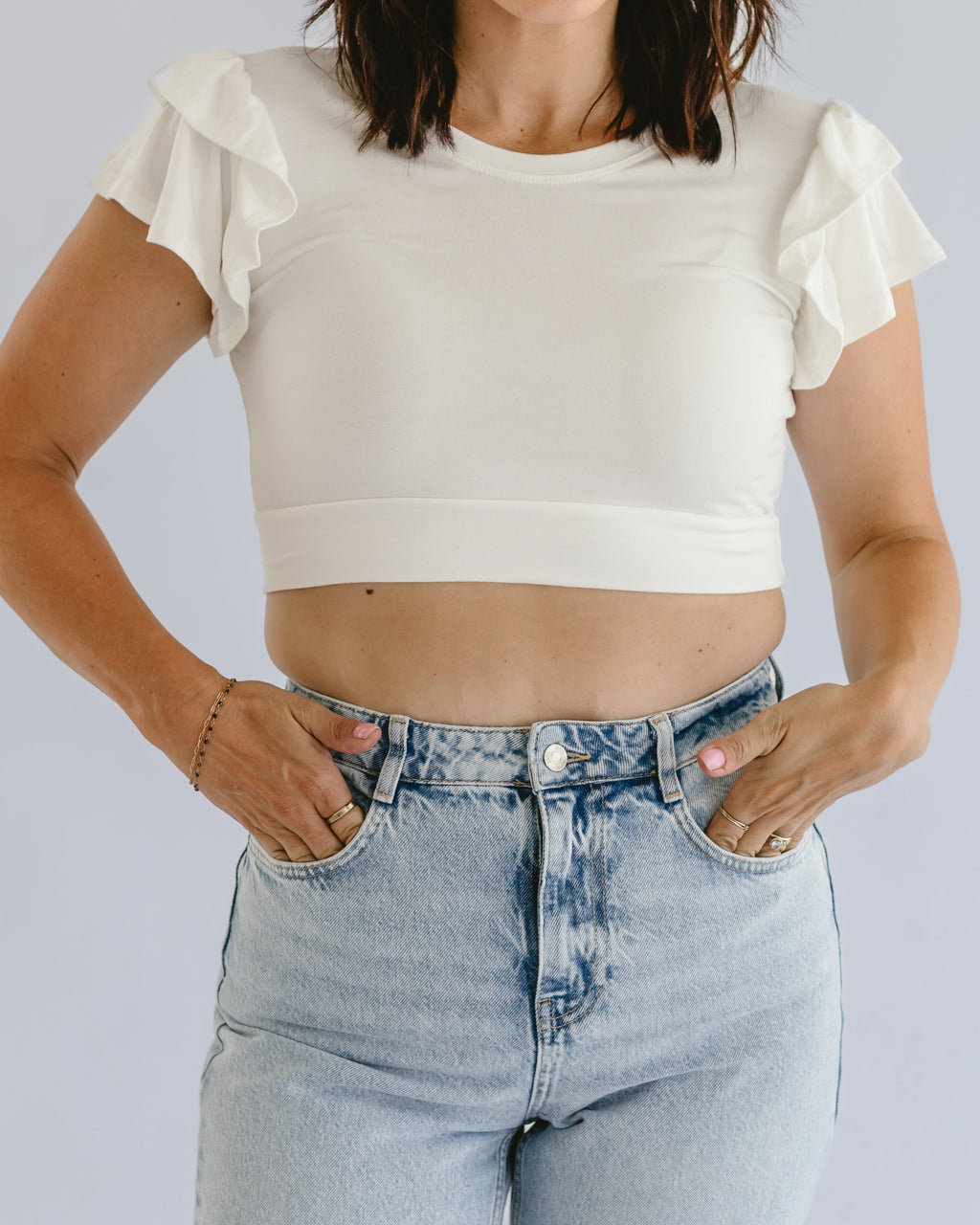 Ruffle Sleeve Halftee - Pendo Store