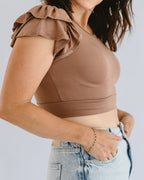 Ruffle Sleeve Halftee - Pendo Store
