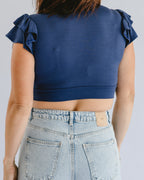 Ruffle Sleeve Halftee - Pendo Store