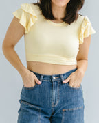 Ruffle Sleeve Halftee - Pendo Store