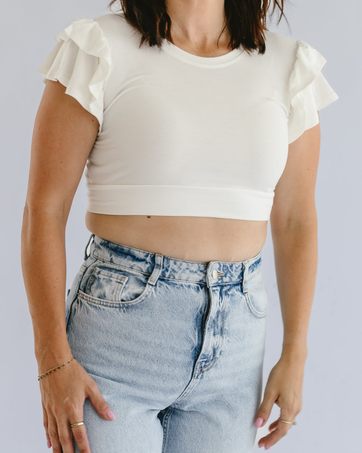 Ruffle Sleeve Halftee - Pendo Store