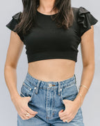 Ruffle Sleeve Halftee - Pendo Store