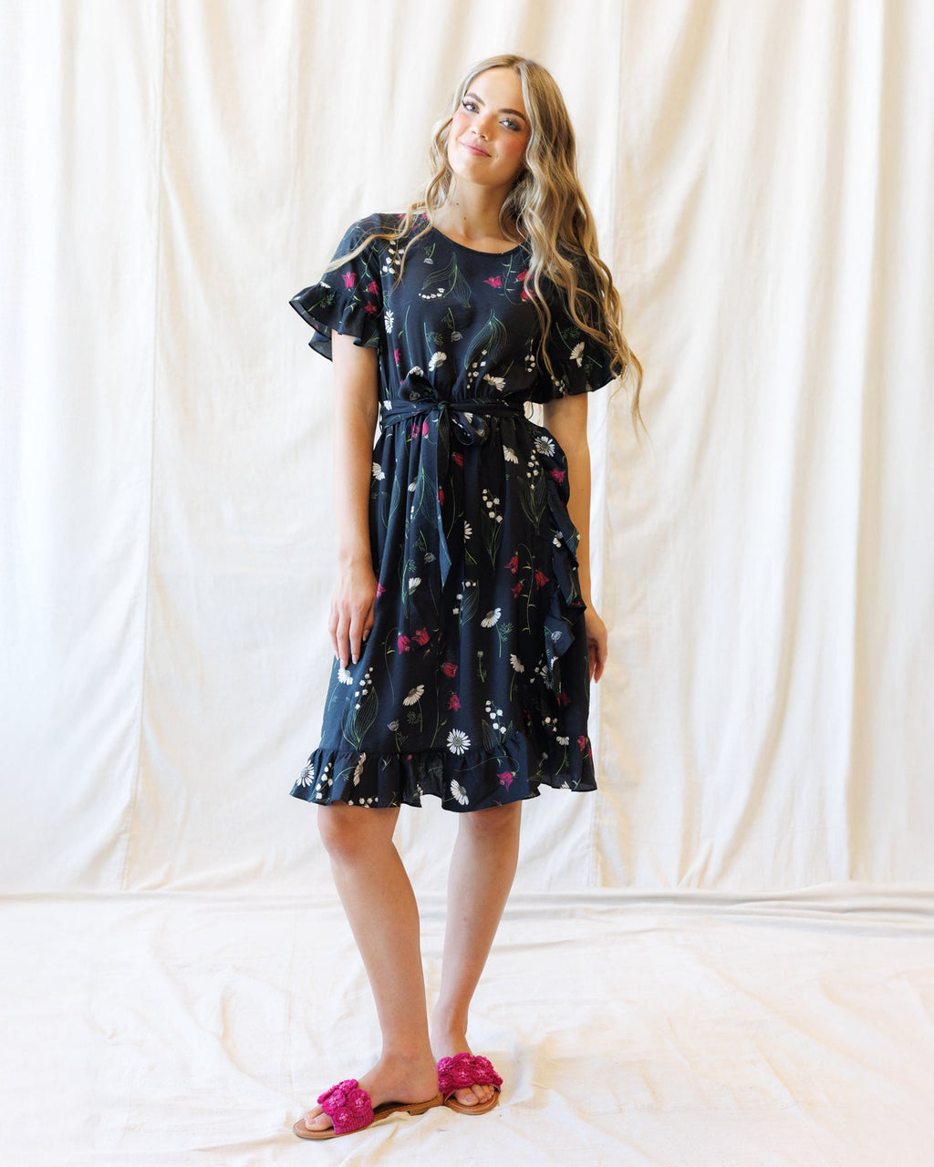 Ruffle & Wrap Dress - Pendo Store