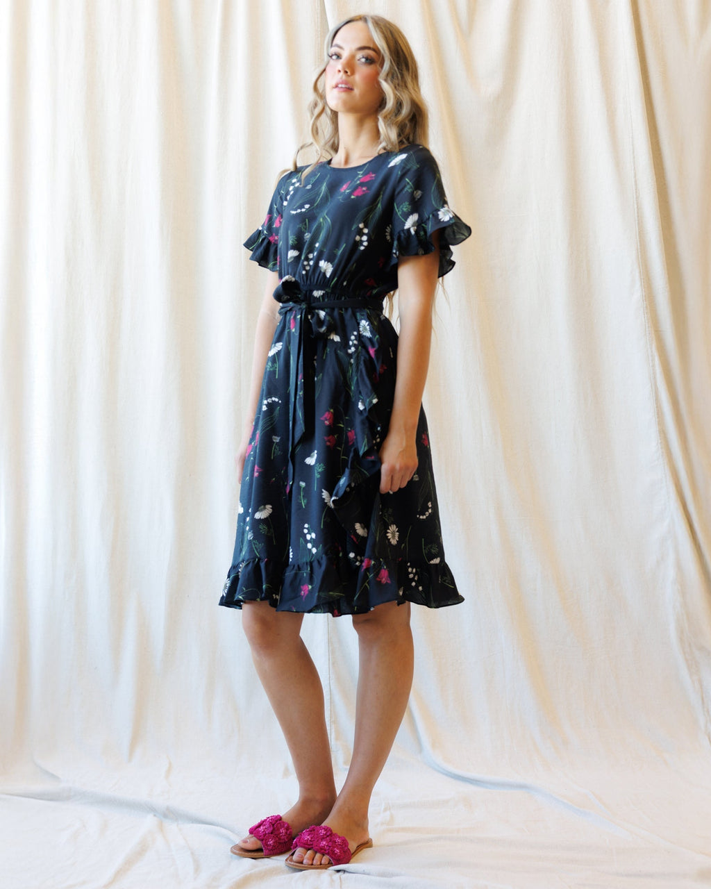Ruffle & Wrap Dress - Pendo Store