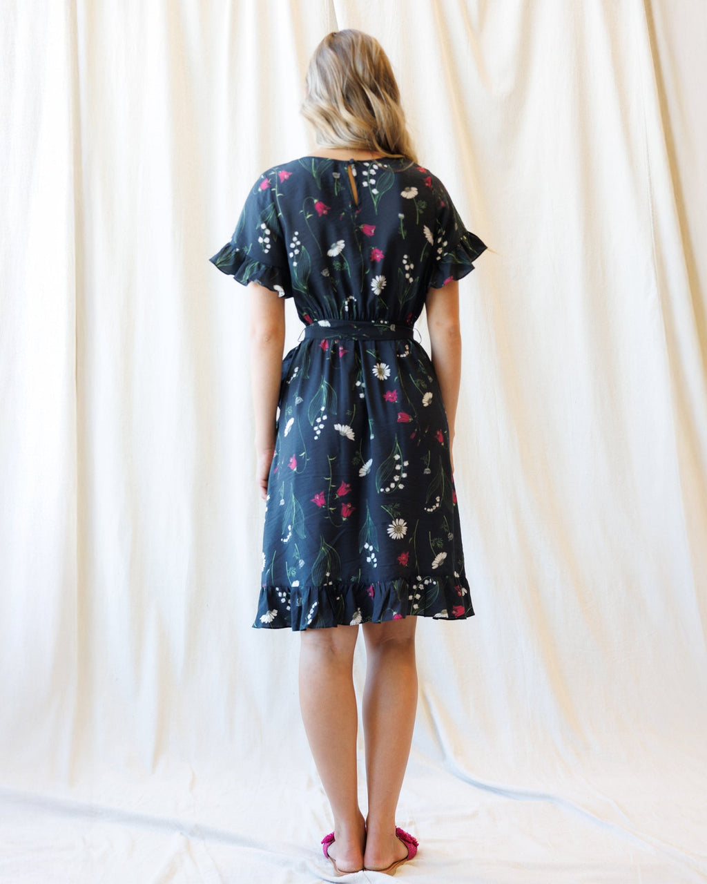 Ruffle & Wrap Dress - Pendo Store