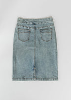 Sandra Classic Wash Midi Denim Skirt - Pendo Store