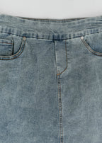 Sandra Classic Wash Midi Denim Skirt - Pendo Store