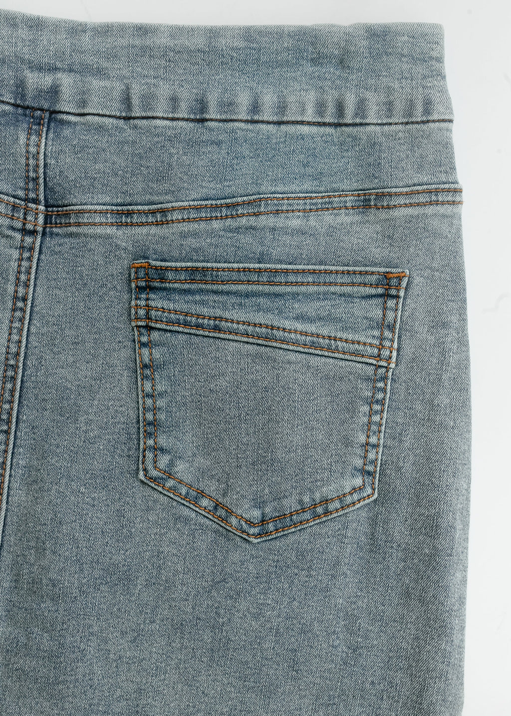 Sandra Classic Wash Midi Denim Skirt - Pendo Store