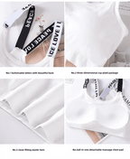 Seamless Wide Strap Sports Crop Top - Pendo Store