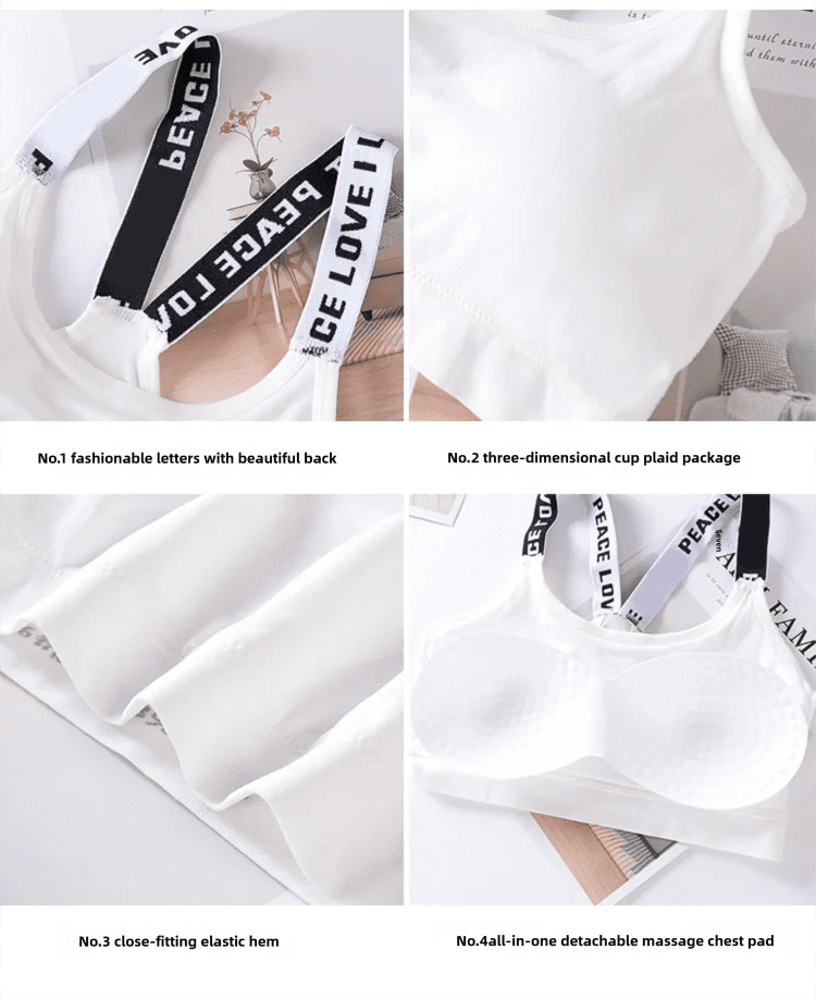 Seamless Wide Strap Sports Crop Top - Pendo Store