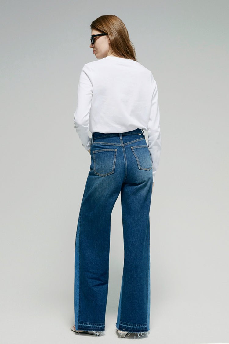 Shadow Split Wideleg Jeans HJ056 - Pendo Store