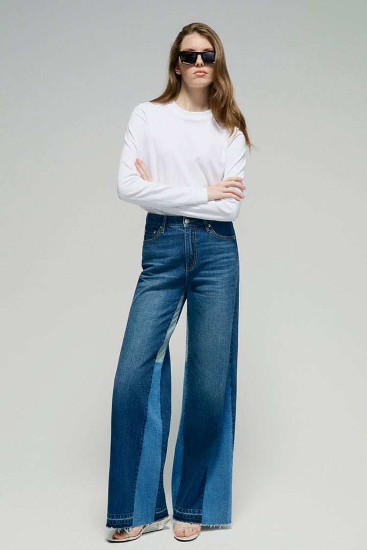 Shadow Split Wideleg Jeans HJ056 - Pendo Store