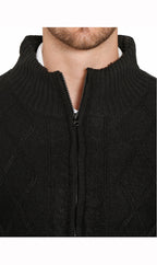 Sherpa Lined Fleece Sweater Jacket - Pendo Store