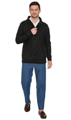 Sherpa Lined Fleece Sweater Jacket - Pendo Store